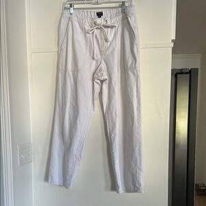 Women’s White Drawstring Pants